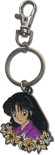 GREAT EASTERN Sango Flowers Inu Yasha Metal Keychain