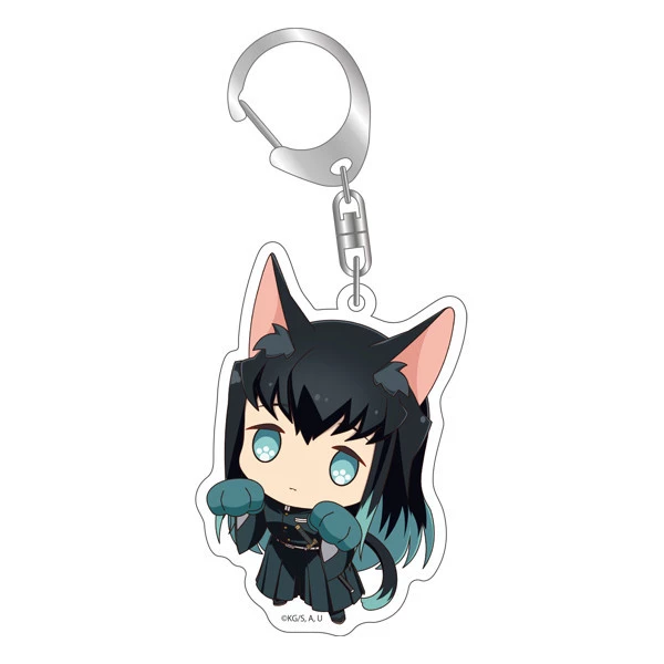 ANIPLEX OF AMERICA Demon Slayer: Muichiro Tokito Kitty Keychain