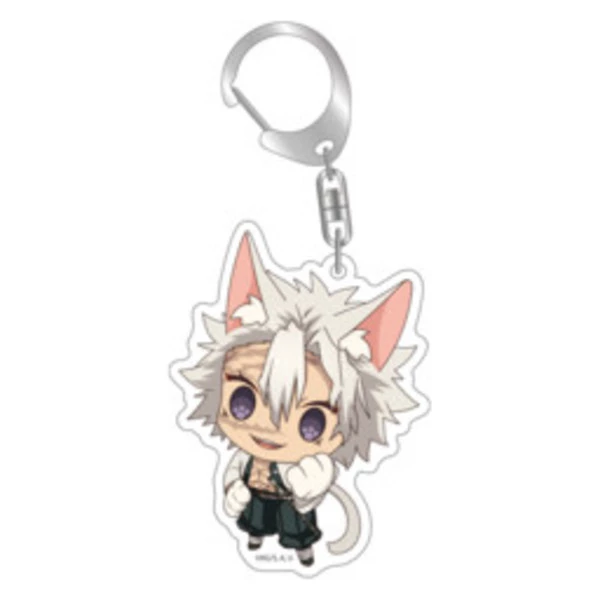 ANIPLEX OF AMERICA Demon Slayer: Sanemi Shinazugawa Kitty Keychain