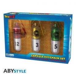 ABYSSE Capsule Corp Dragon Ball Z 3 Piece 3D Keychain Set
