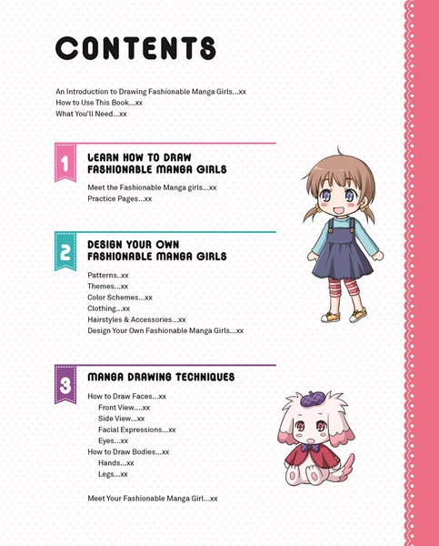 ZAKKA WORKSHOP Draw Fashionable Manga Girls An Anime Drawing Workbook For Beginners - Image 2