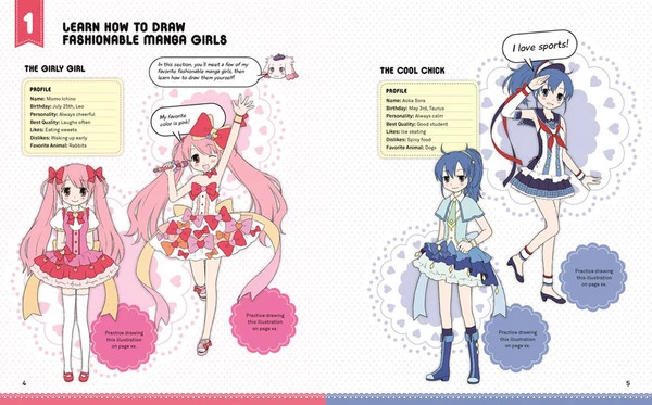 ZAKKA WORKSHOP Draw Fashionable Manga Girls An Anime Drawing Workbook For Beginners - Image 4