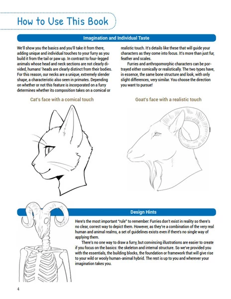 TUTTLE How To Draw Manga Furries The Complete Guide To Anthropomorphic Fantasy Characters (Color) - Image 4