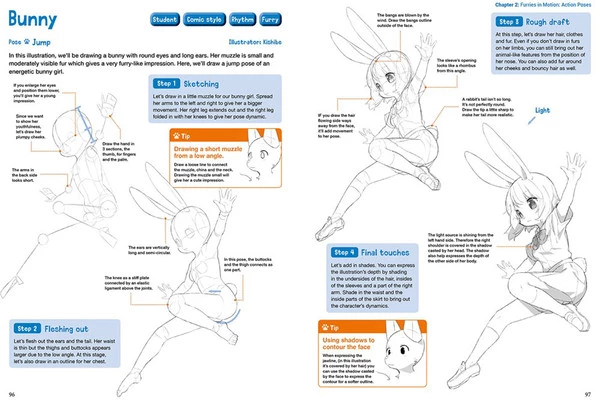 TUTTLE The Ultimate Guide To Drawing Manga Action Furries - Image 4