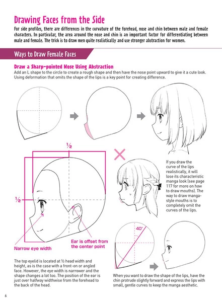 TUTTLE Drawing Manga Faces & Expressions A Step-by-step Beginner's Guide - Image 3